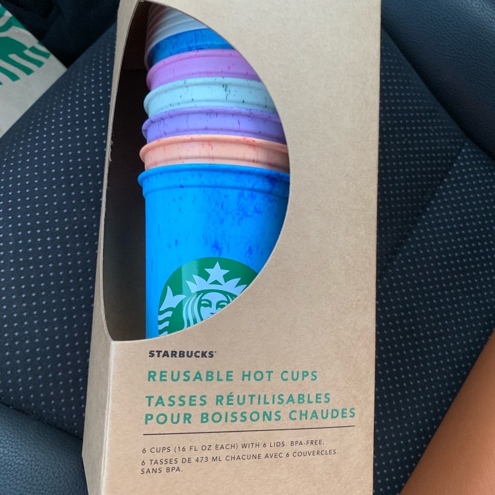 Starbucks reusable marble cups hot
